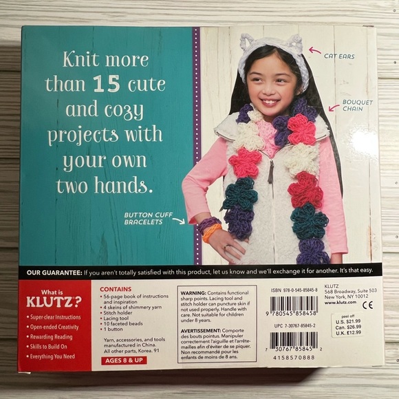 NIB Finger Knitting Kit, ages 8 & up - Picture 2 of 4